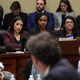 Rep. Alexandria Ocasio-Cortez (D-N.Y.), Rep. Ayanna Pressley (D-Mass.) and Rep. Rashida Tlaib (D-Mich.) listen as Michael Cohen, former attorney and fixer for President Donald Trump, testifies before the House Oversight Committee on Capitol Hill Feb. 27, 2019, in Washington, D.C.